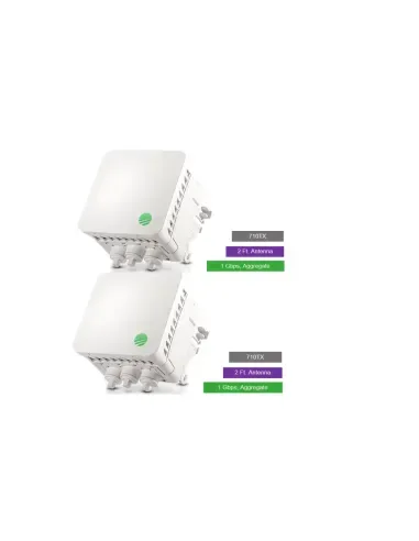Siklu E-Band (70GHz) Complete PTP link TDD 1Gbps aggregate. 1 ft EXT Antennas