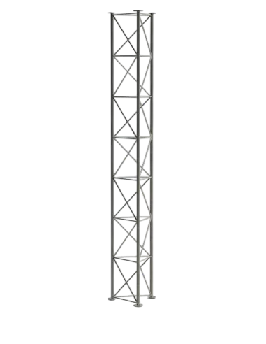 Lattice Mast 3m Section (Revised). ZigZag bracing and flange joint.