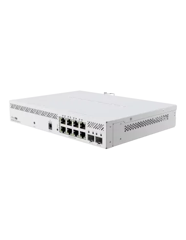 MikroTik Cloud Smart Switch 8 Port PoE 2 SFP+ desktop enclosure