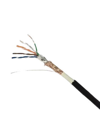 Acconet CAT5 UV Outdoor Ethernet Cable 305m Black Solid Copper SF/TP Pull Box