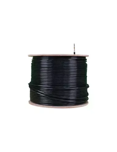Acconet CAT6 UV Outdoor Ethernet Cable 305m Black Solid Core FTP Pull Box