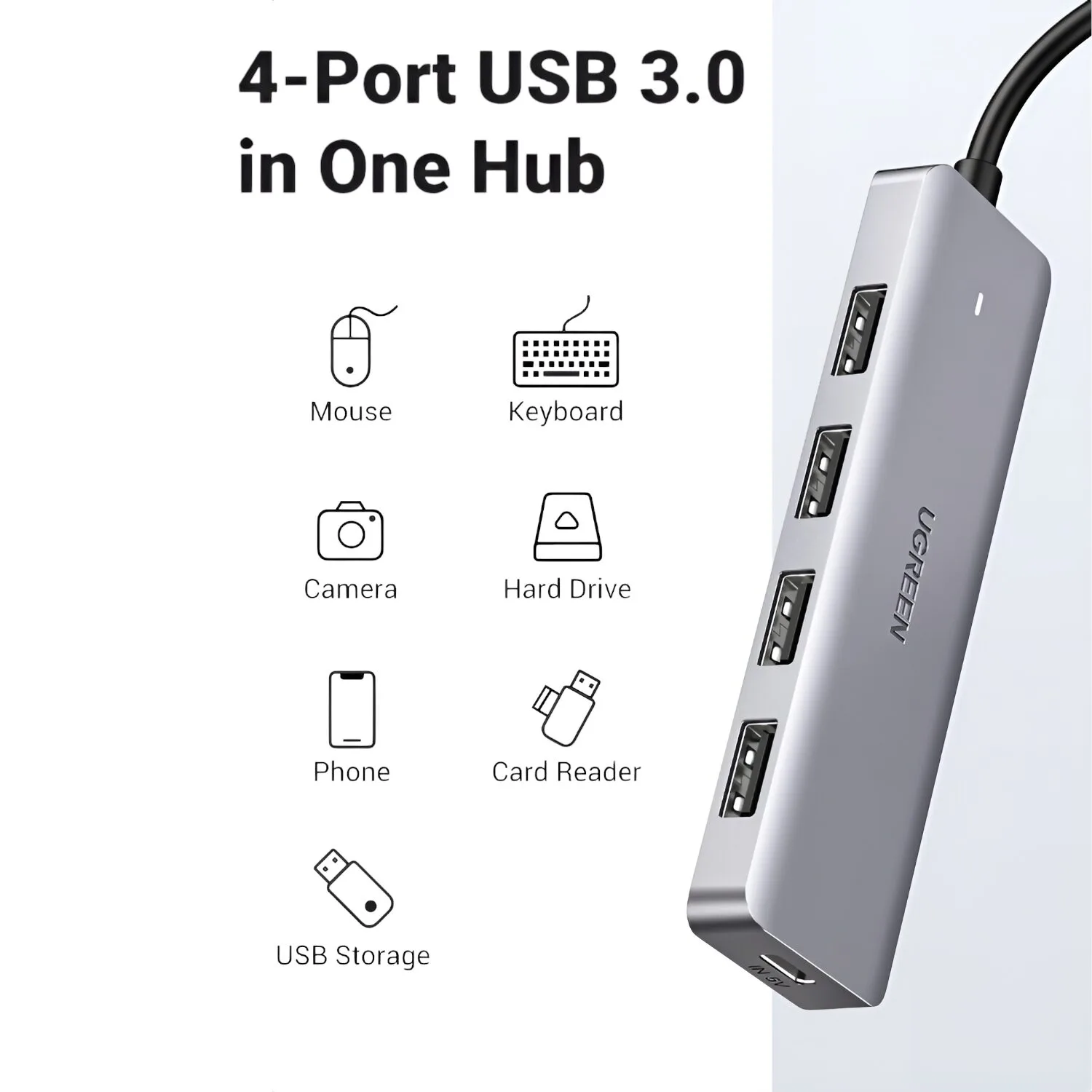 UGREEN 4-in-1 Type-C Hub | USB 3.0 | Type-C