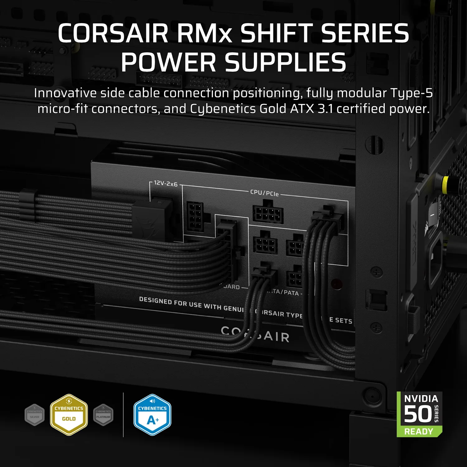 Corsair RM850x SHIFT 80 PLUS Gold Fully Modular ATX Power Supply