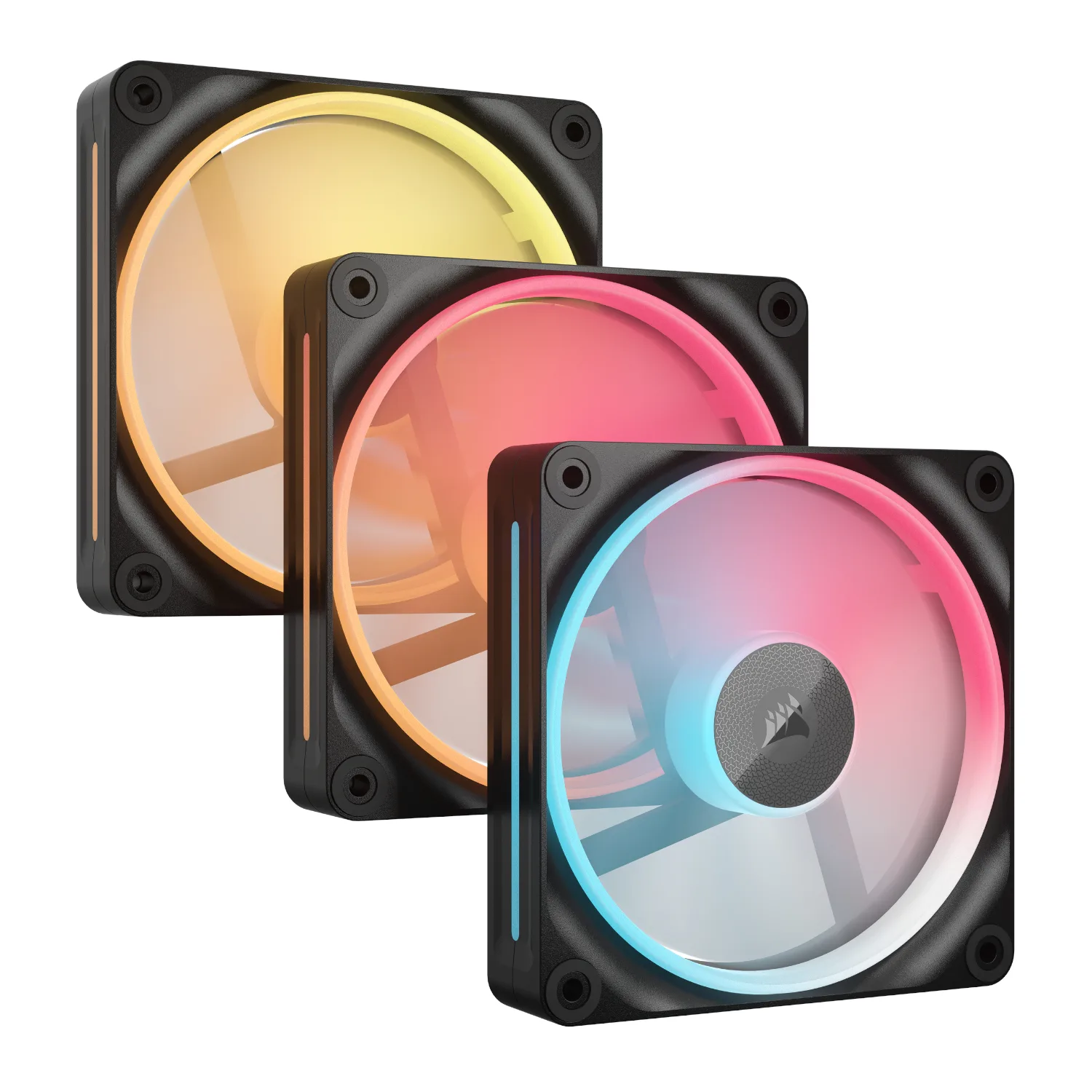 Corsair iCUE LINK LX120-R RGB 120mm PWM Reverse Fans Starter Kit 3-Pack