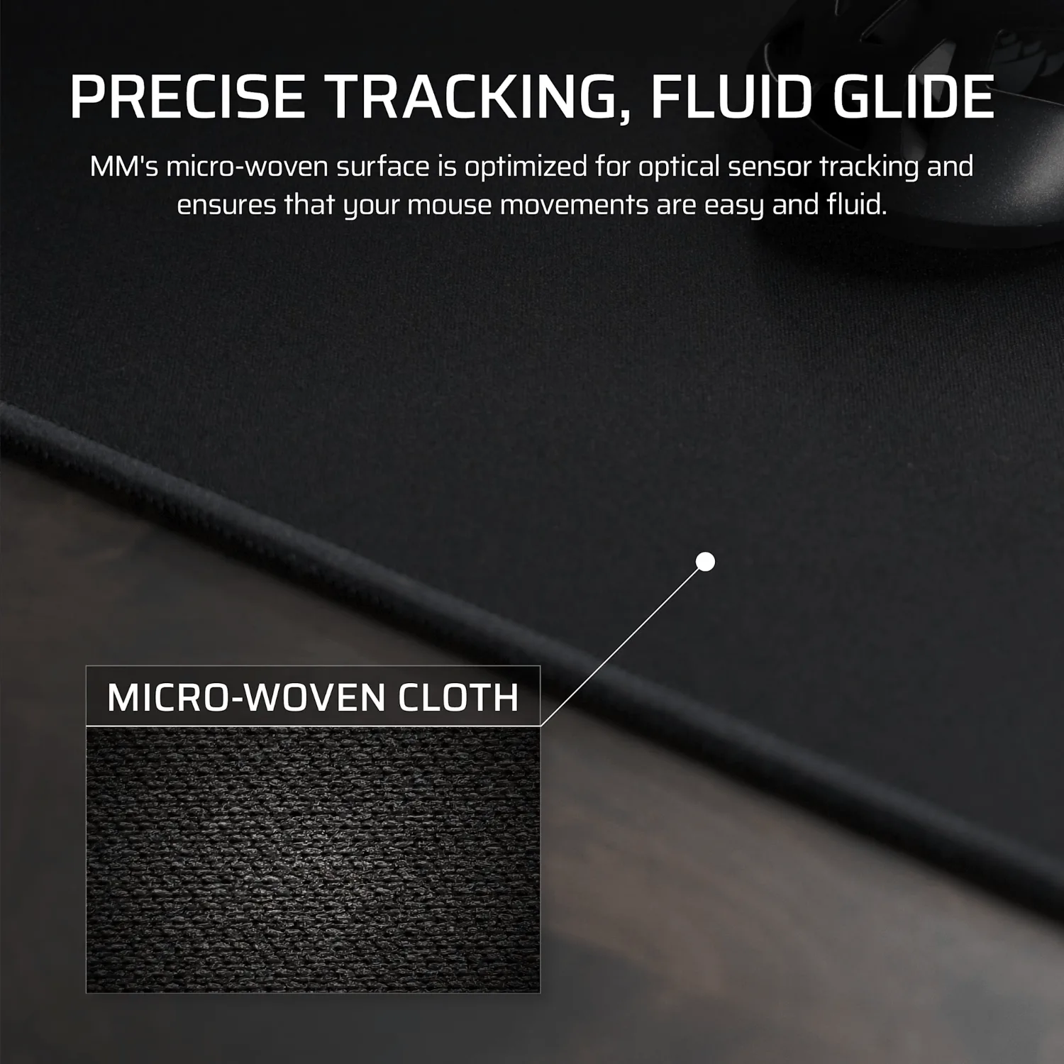 Corsair MM Anti-fray Cloth Gaming Mouse Pad XL - Black