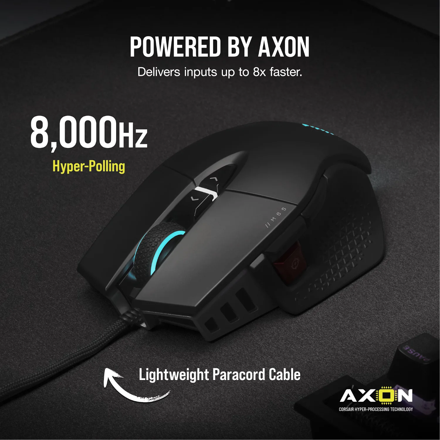 Corsair M65 RGB ULTRA Tunable FPS 26000DPI Gaming Mouse - Black