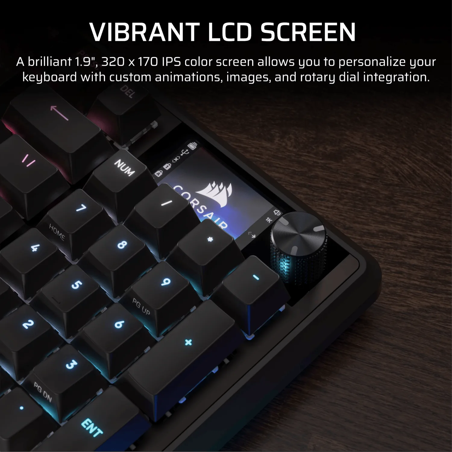 Corsair VANGUARD 96 Mechanical Gaming Keyboard, CORSAIR MLX Plasma - Black