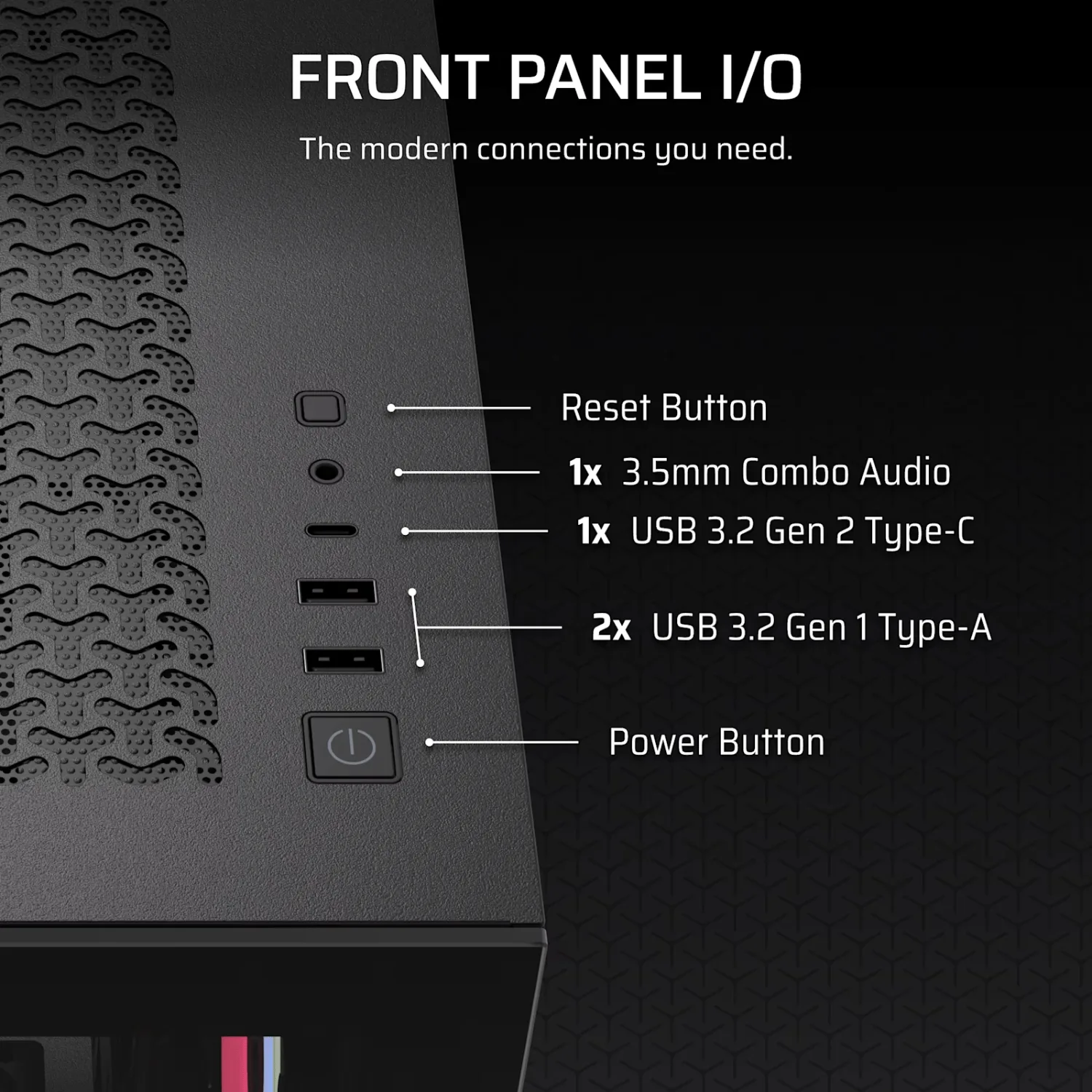 Corsair 3500X LX-R RGB iCUE LINK Mid-Tower PC Case - Black