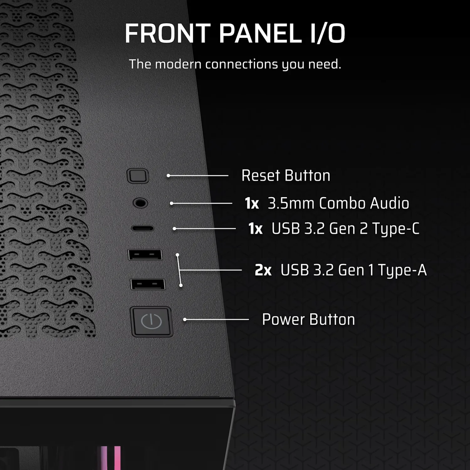 Corsair 3500X RS-R ARGB Mid-Tower PC Case - Black