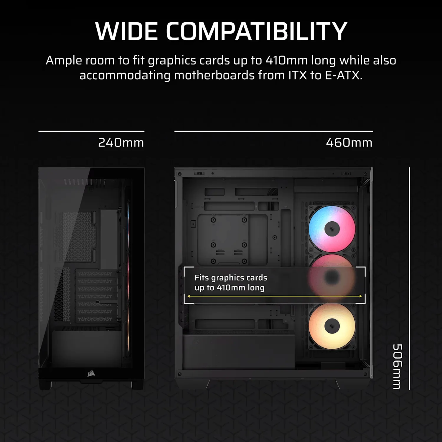 Corsair 3500X RS-R ARGB Mid-Tower PC Case - Black