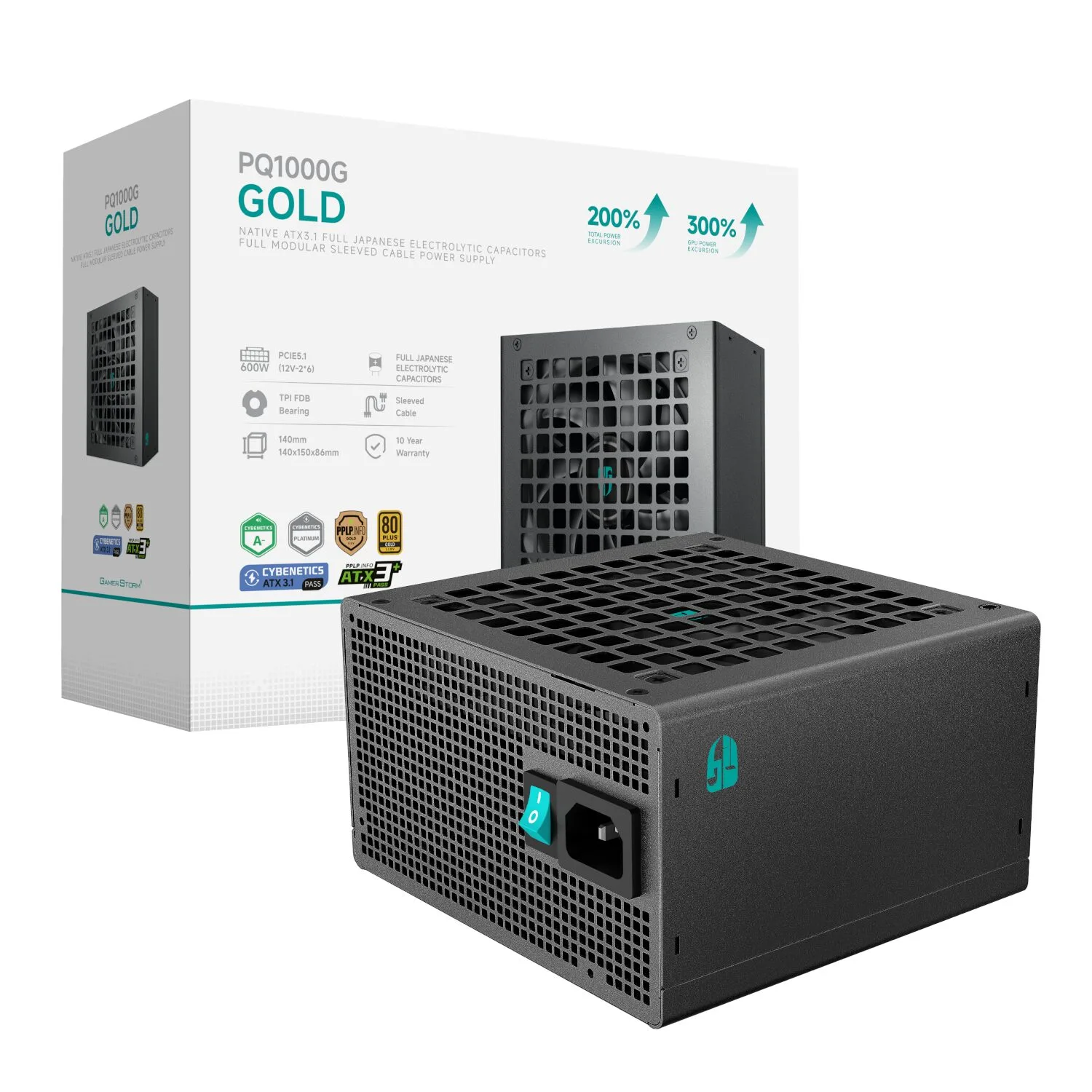 Gamer Storm DeepCool Gamerstorm PQ1000G 1000W 80PLUS Gold Fully Modular Power Supply