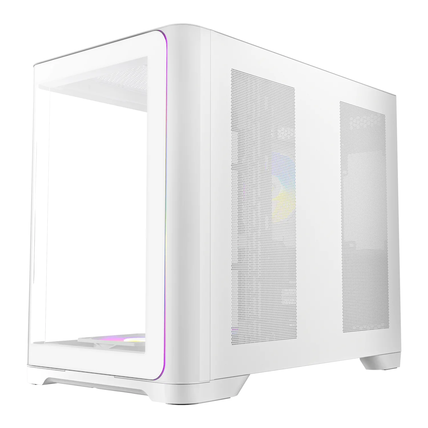 Antec C5 CURVED ARGB ATX | Micro-ATX | ITX ARGB Dual Chamber Mid-Tower Gaming Chassis - White