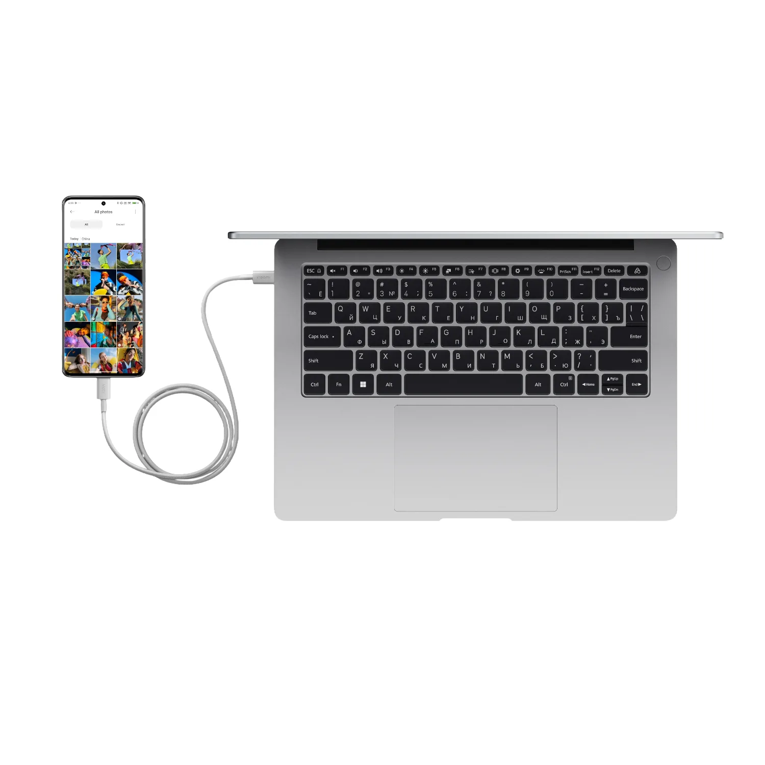 Xiaomi USB4 6A USB Type-C To USB Type-C Braided Cable 2m- (120W, 480 Mbps)