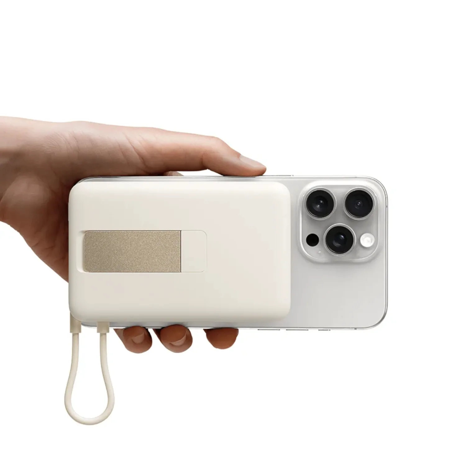 Xiaomi Magnetic Power Bank 10000mAh with Built-in Stand - Beige