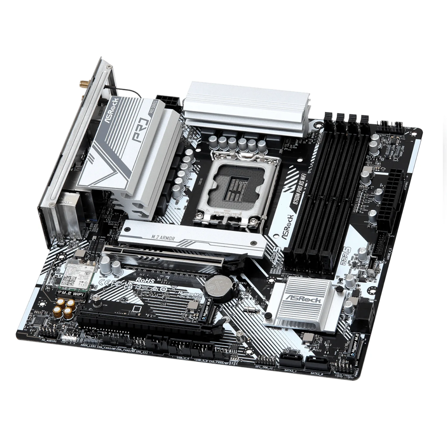 ASRock B760M Pro RS WiFi Intel LGA 1700 MATX Gaming Motherboard