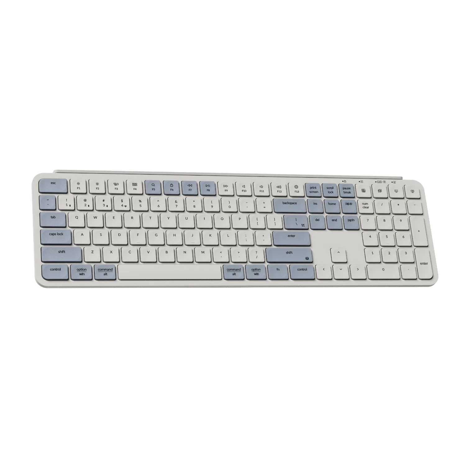 Keychron B6 Pro Ultra-Slim 100% Wireless Keyboard - Retro Blue