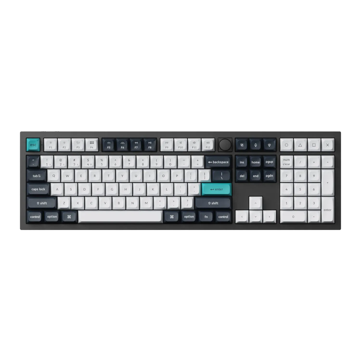 Keychron Q6 Max 100% Full Assembled Knob Red Switch Hot-Swap Gateron Jupiter RGB Wireless Keyboard - Black