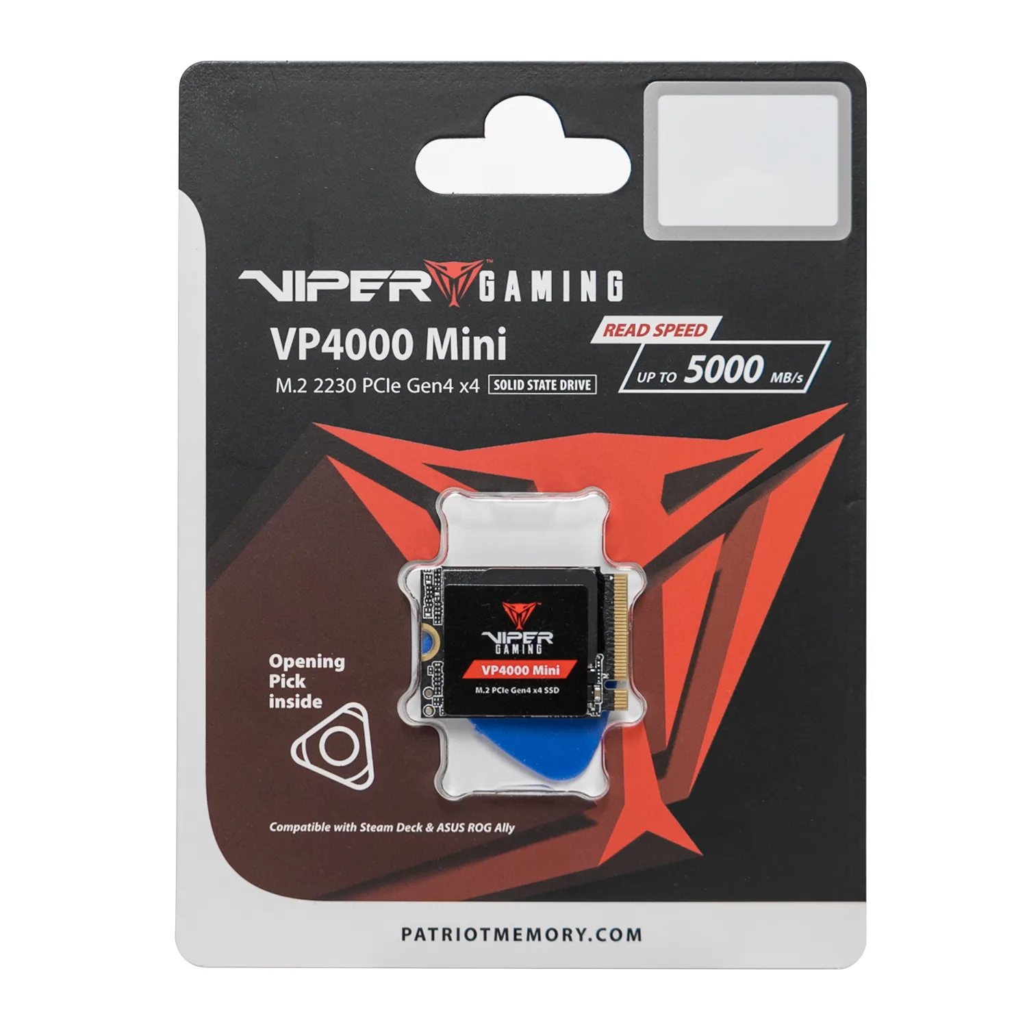 Patriot Viper VP4000 Mini 500GB M.2 2230 PCIe Gen4x4 SSD