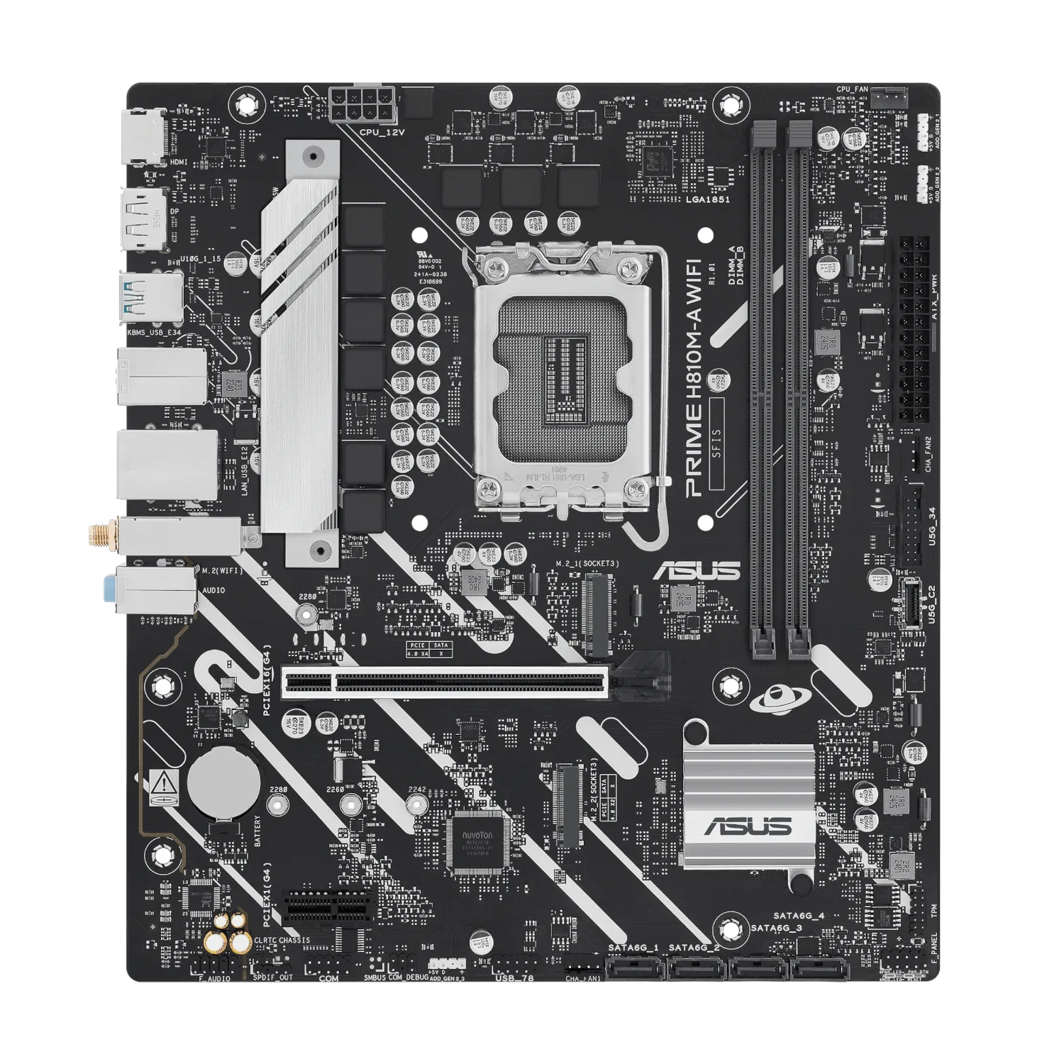 Asus PRIME H810M-A WIFI LGA1851 Micro ATX Motherboard