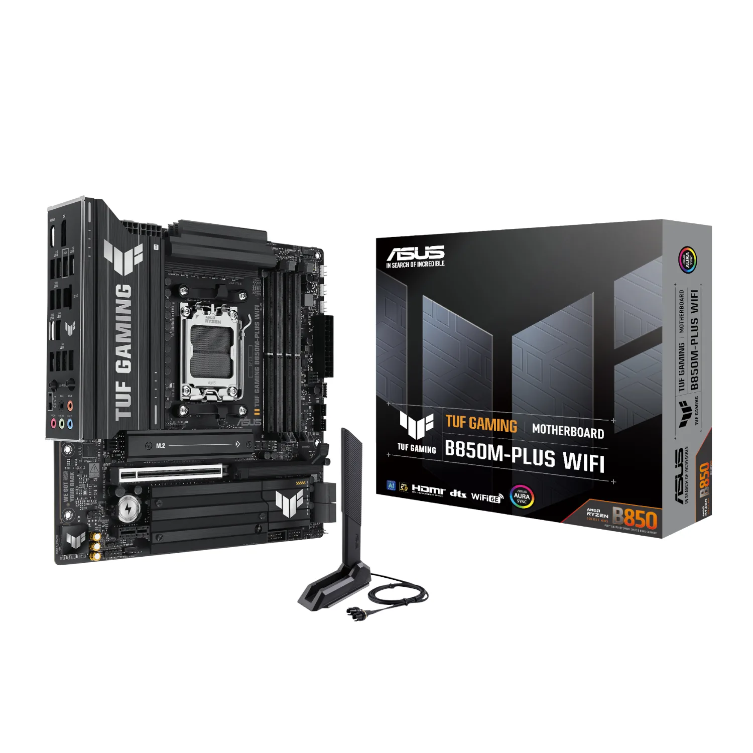 Asus TUF Gaming B850M-PLUS WIFI AM5 Micro ATX Gaming Motherboard