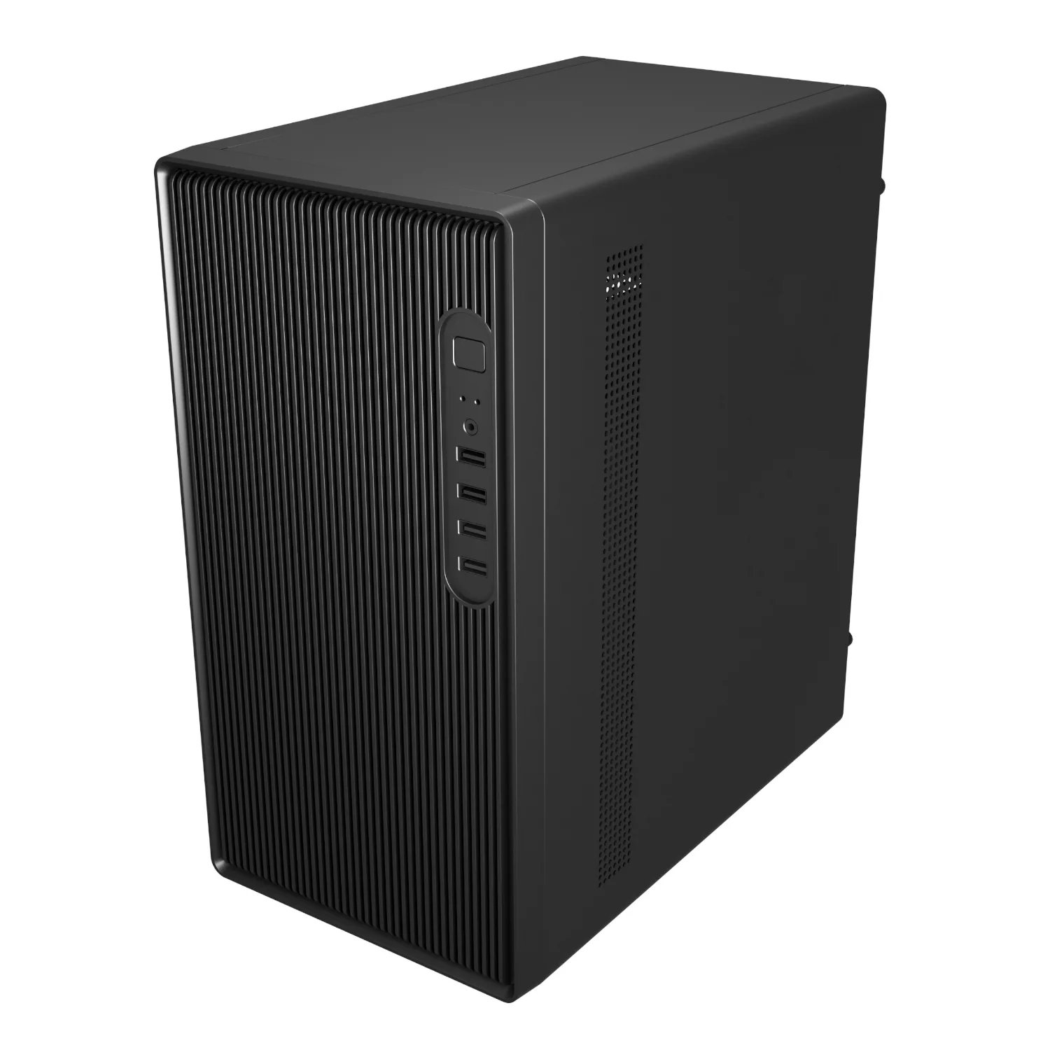 FSP S120 M-ATX Mid Tower Desktop Chassis - Black