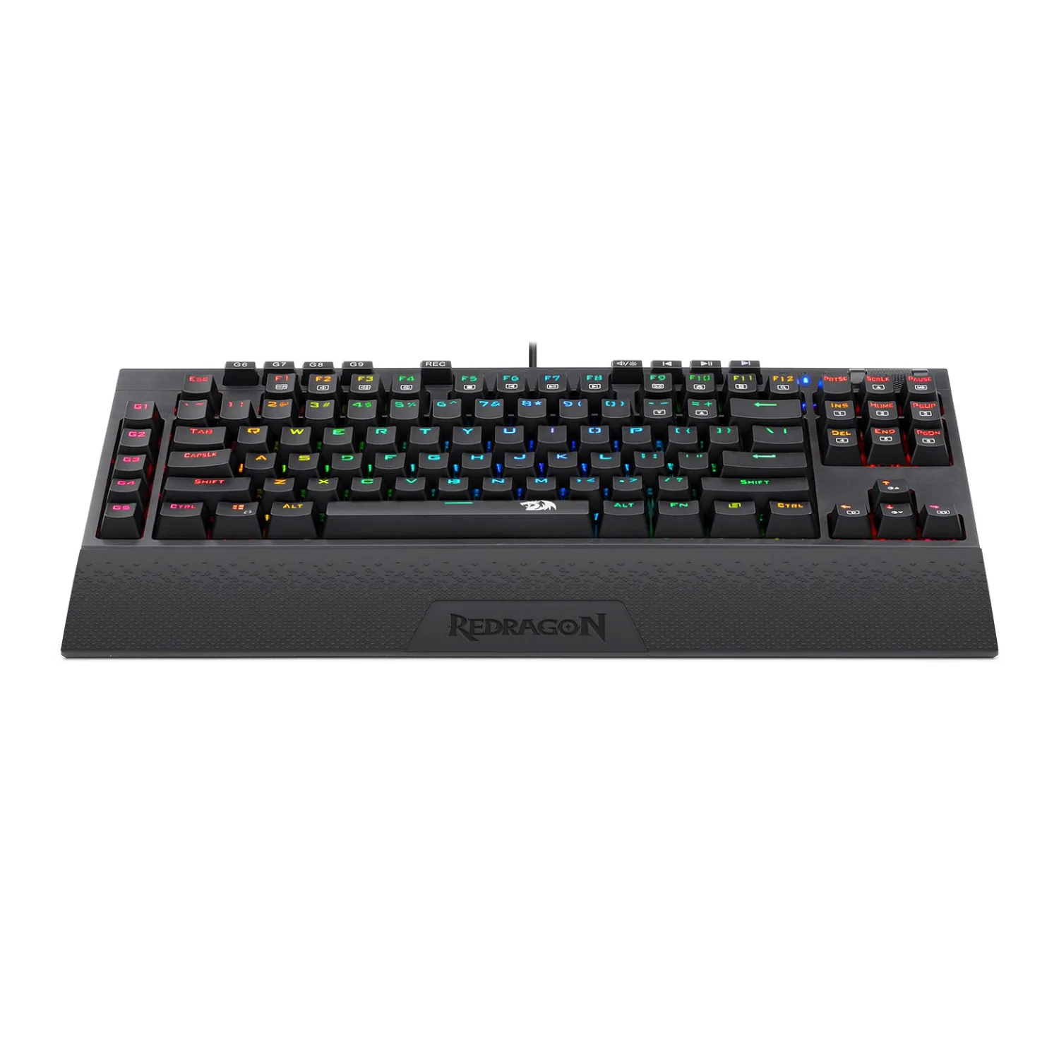 Redragon K588 RGB Pro BROADSWORD TKL Mechanical Wired Gaming Keyboard - Black