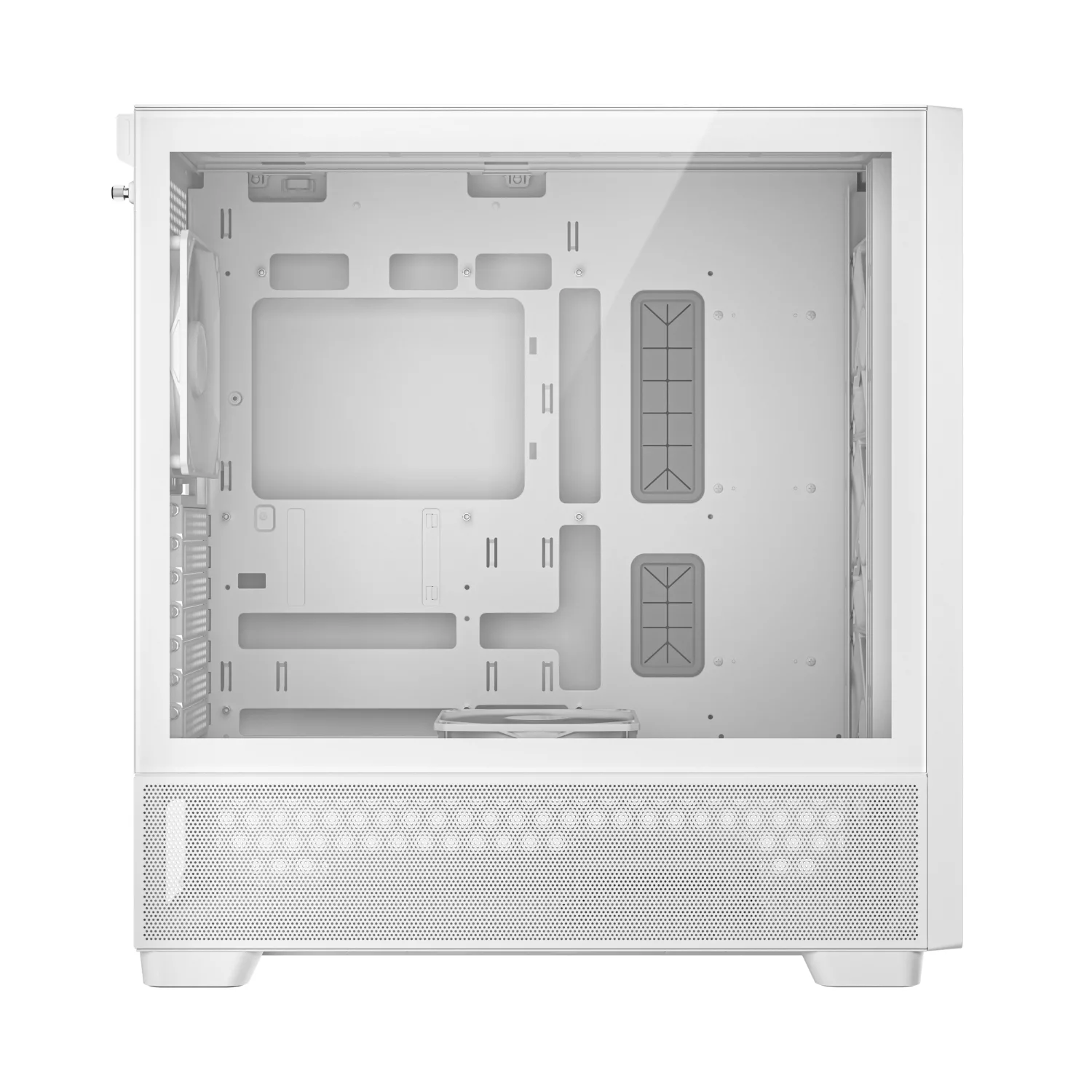 Antec FLUX Mid-Tower E-ATX Gaming Chassis Wood Front Panel - White