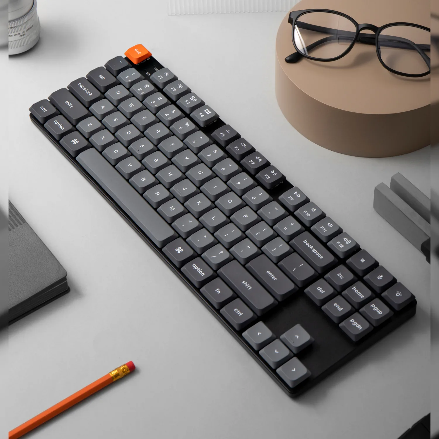 Keychron K1 Max QMK/VIA 80% Wireless Custom Mechanical Keyboard | RED Switches