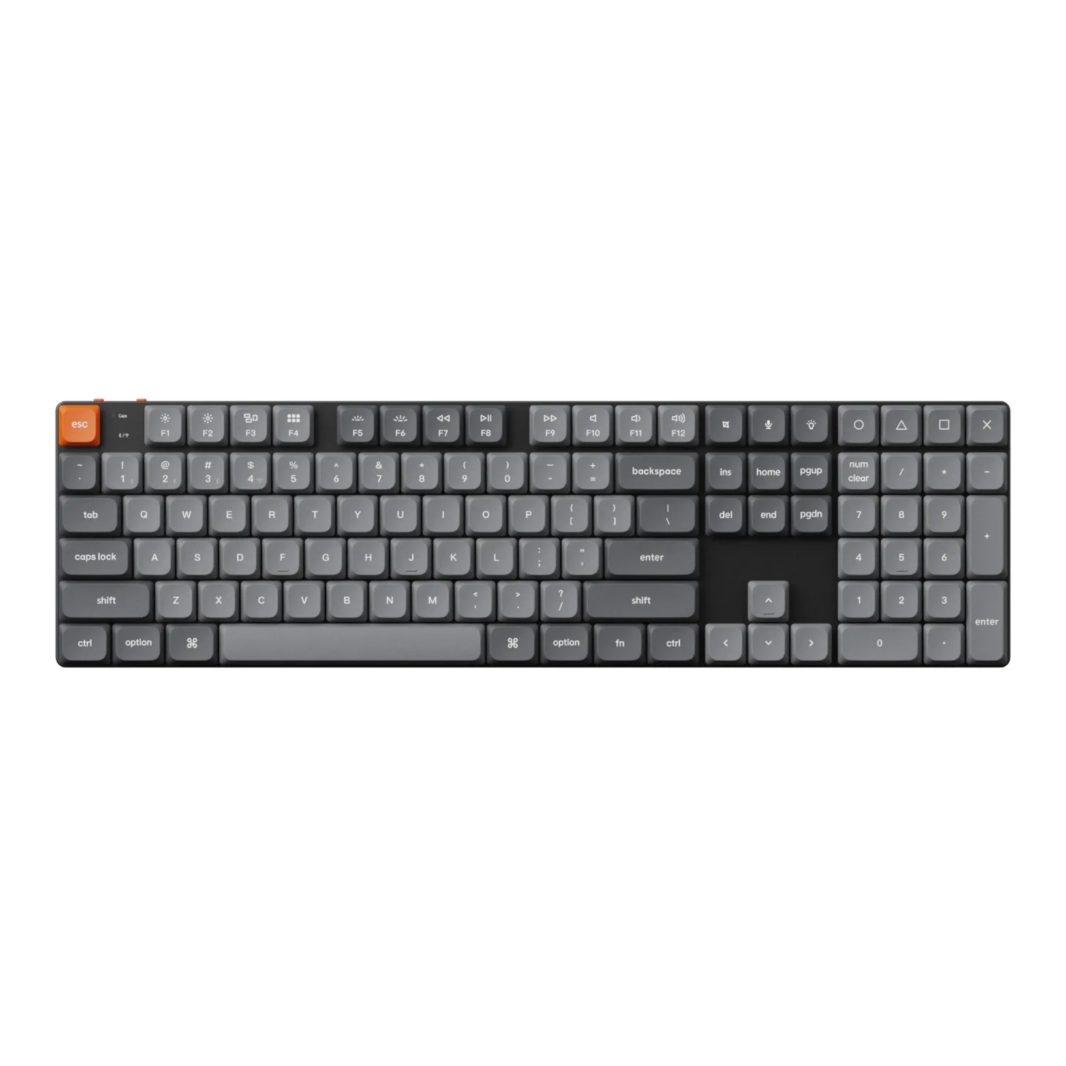 Keychron K5 Max QMK/VIA Full-sized Wireless Custom Mechanical Keyboard | RED Switches