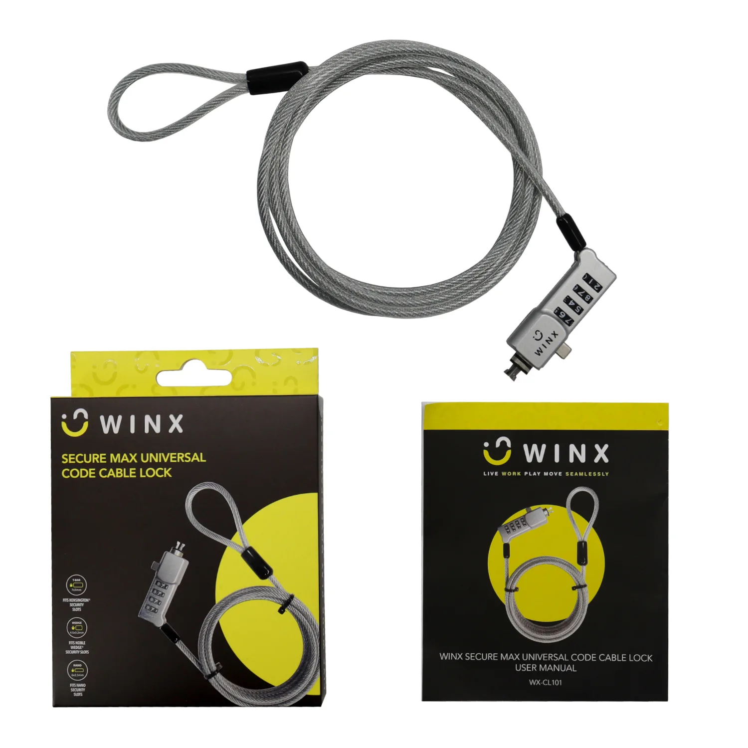 WINX Secure Max Universal Code Cable Lock