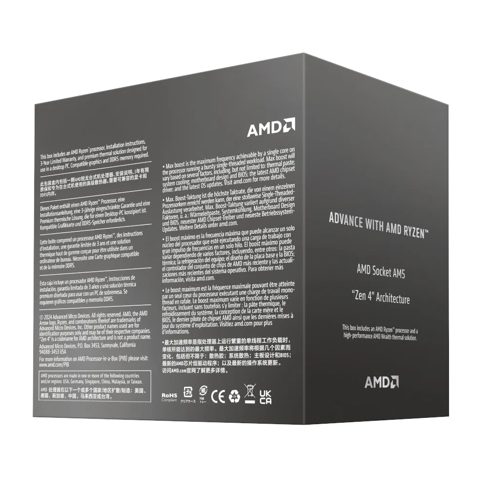 AMD RYZEN 7 8700F 8-Core 4.1GHZ AM5 CPU