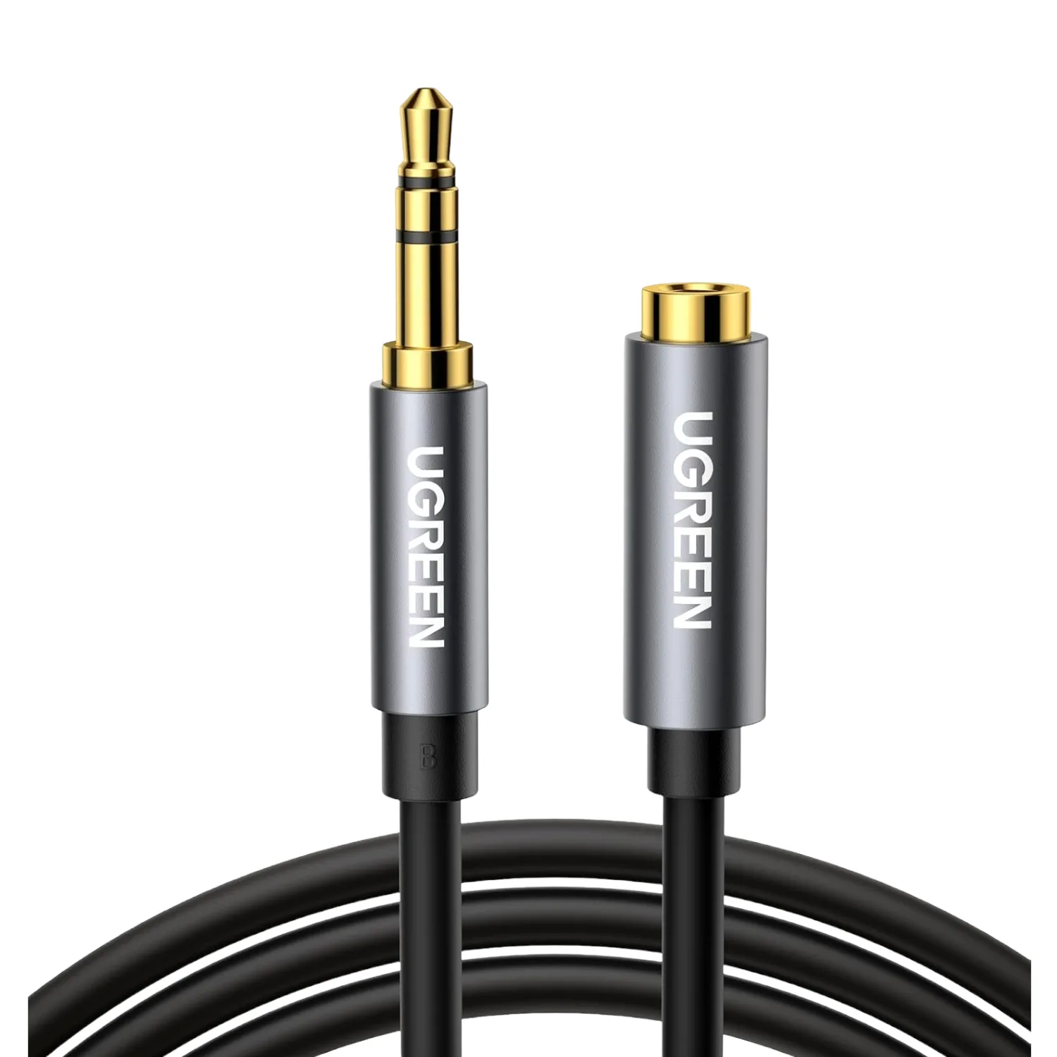 UGREEN AV118 3.5mm AUX Extension Cable 1m – Male to Female –(Black)