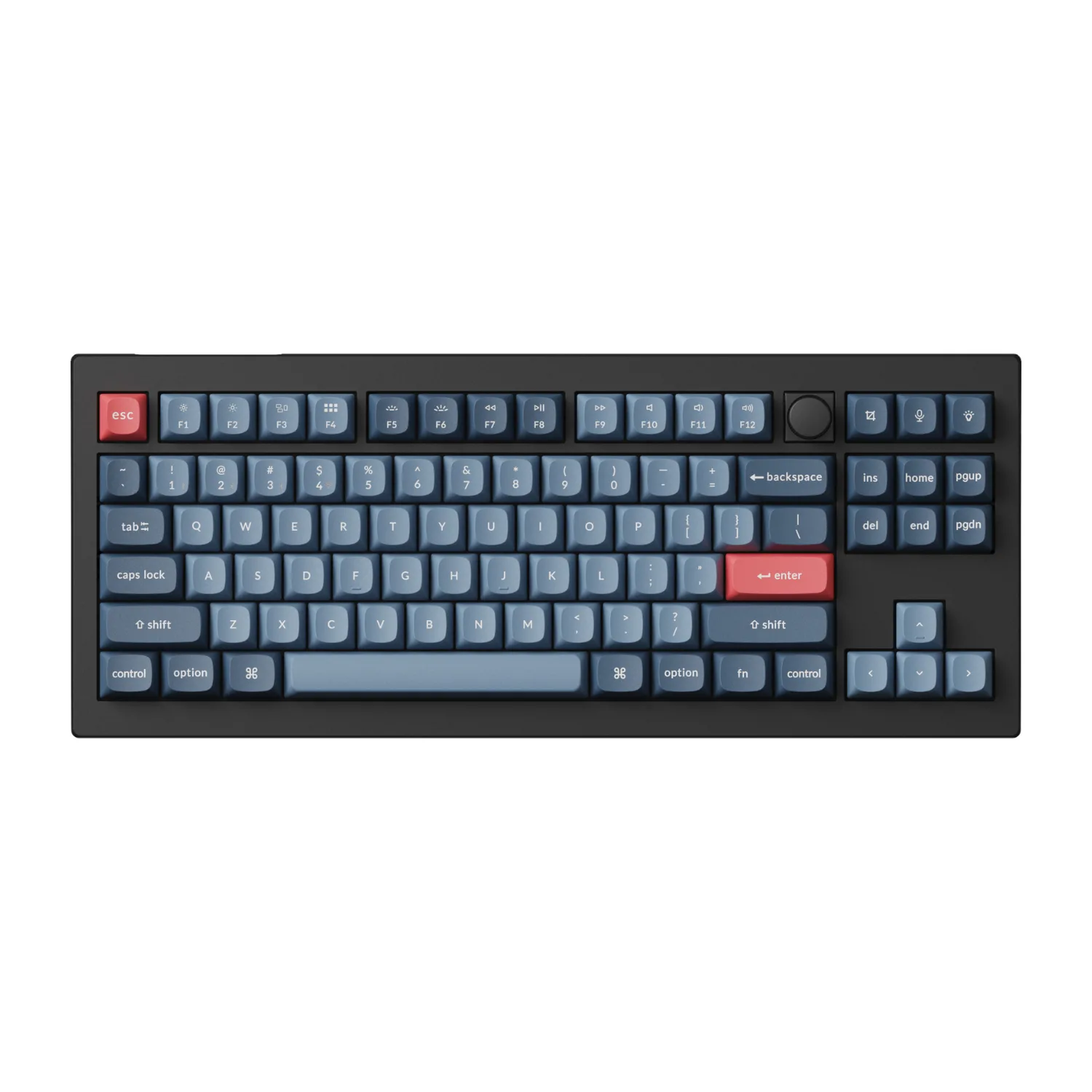 Keychron V3 Max QMK/VIA 80% Wireless Custom Mechanical Keyboard (Banana Switch) – Carbon Black