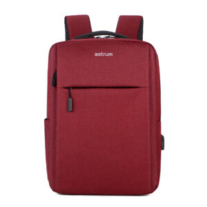 Backpack Travel Bag 15" USB Port and Multi-Pocket Design Red - LB200