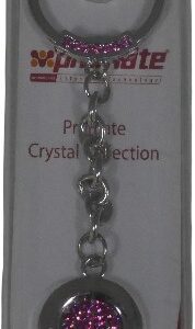 Promate Crystal Keyring Silver And Pink
